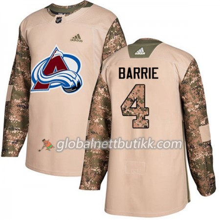 Colorado Avalanche Hockeydrakt Tyson Barrie 4 2017-2018 Camo Veterans Day Practice Adidas Authentic - Herre